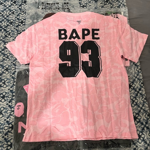 Pink Inter Miami BAPE Tee Size Medium Available-$60 OBO- Fast Shipping - Picture 1 of 3